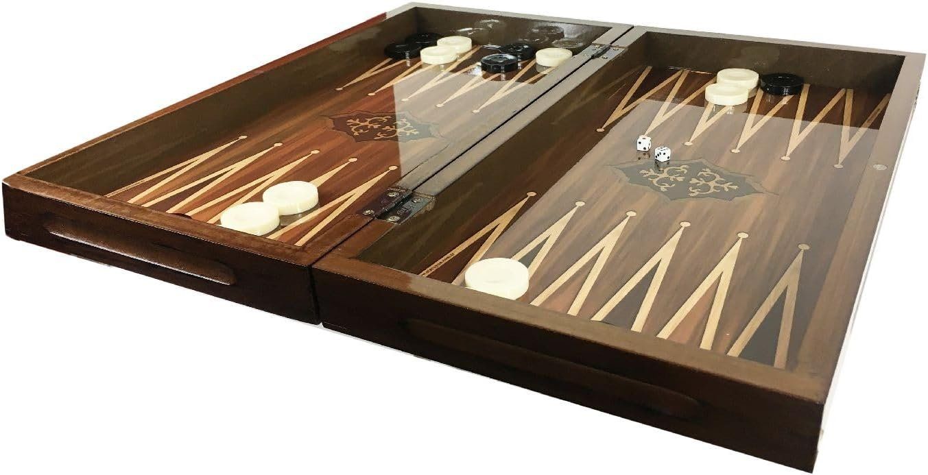Giochi: Backgammon antique en noyer ( NEUF ) – Nuovo e nell'imballaggio originale da Meyrin venduto da ChiaraMania 4