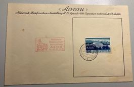 Aarau 1938: Aarau Briefmarken-Ausstellung, siehe Bilder