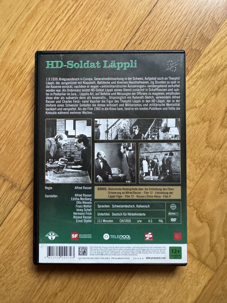 Tutti i DVDs: DVD HD-Soldat Läppli – Usato da Basel venduto da superbusi 1