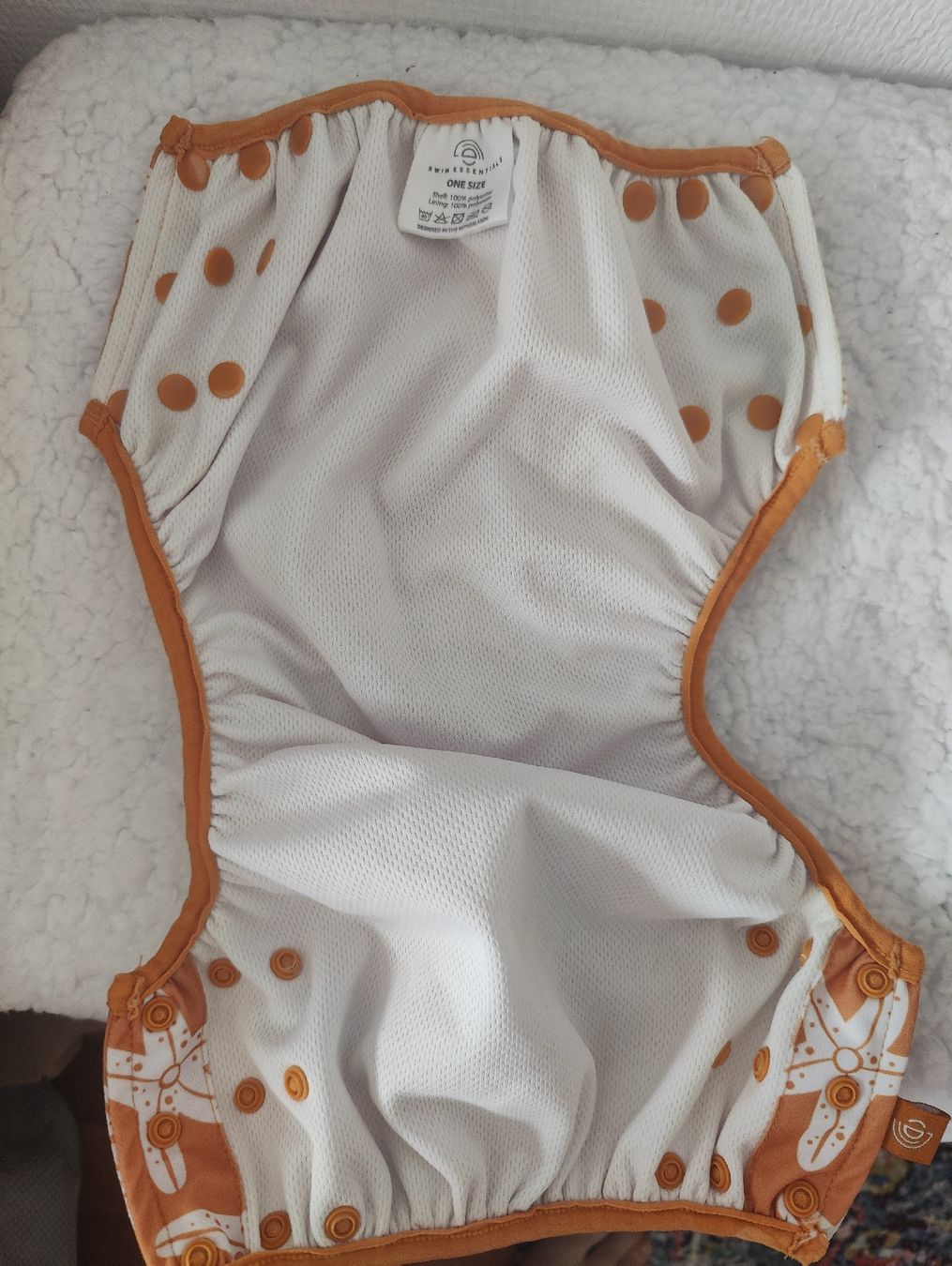 Costumi da bagno: Schwimmwindel Swim Essentials One Size Orange Seesterne – Usato da Zürich venduto da sof_f2ts 2