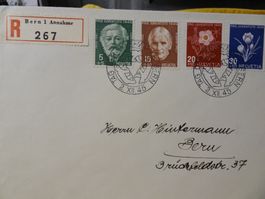 2.XII.45., SATZBRIEF TAG DER BRIEFMARKE, PRO JUVENTUTE
