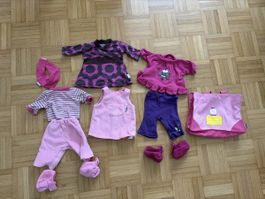 Puppenkleidung Set in rosa und lila von Jako-o