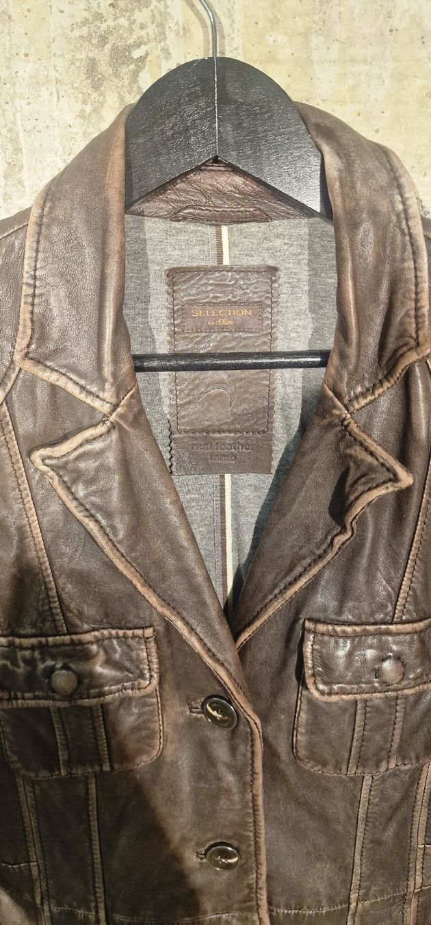 S.Oliver Jacken: s.Oliver Selection Lederjacke aus 100% Lammleder Braun Gr. M – Gebraucht aus Affeltrangen von Szafaoli 4