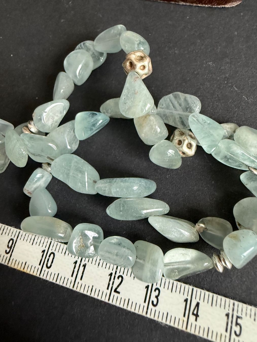 Colliers: Aquamarin Kette mit Silber Verschluss 925 – D'occasion à Spiegel b. Bern par Rogger72 4