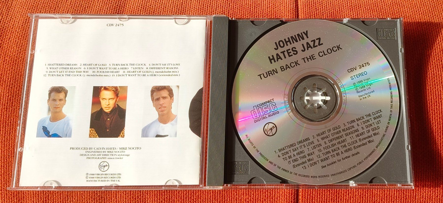 CD: CD  Johnny Hates Jazz - Turn Back The Clock – Usato da Heerbrugg venduto da sve_p826 2