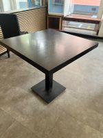 4x Restauranttisch 80x80 cm schwarz – CHF 35/Stk – Abholung