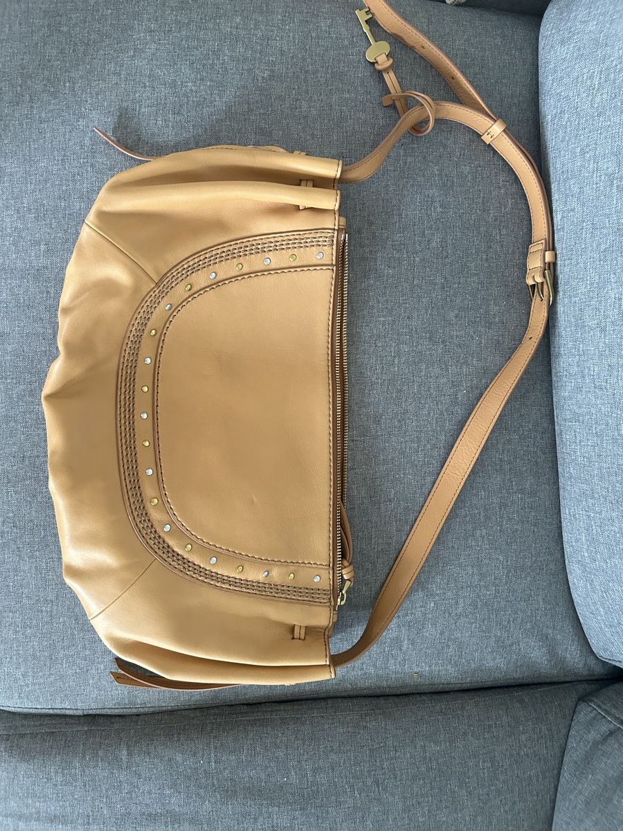 Fossil Borse da donna: Fossil Leder Crescent Bag/Boho Style – Usato da Aarberg venduto da lep_qc92 8
