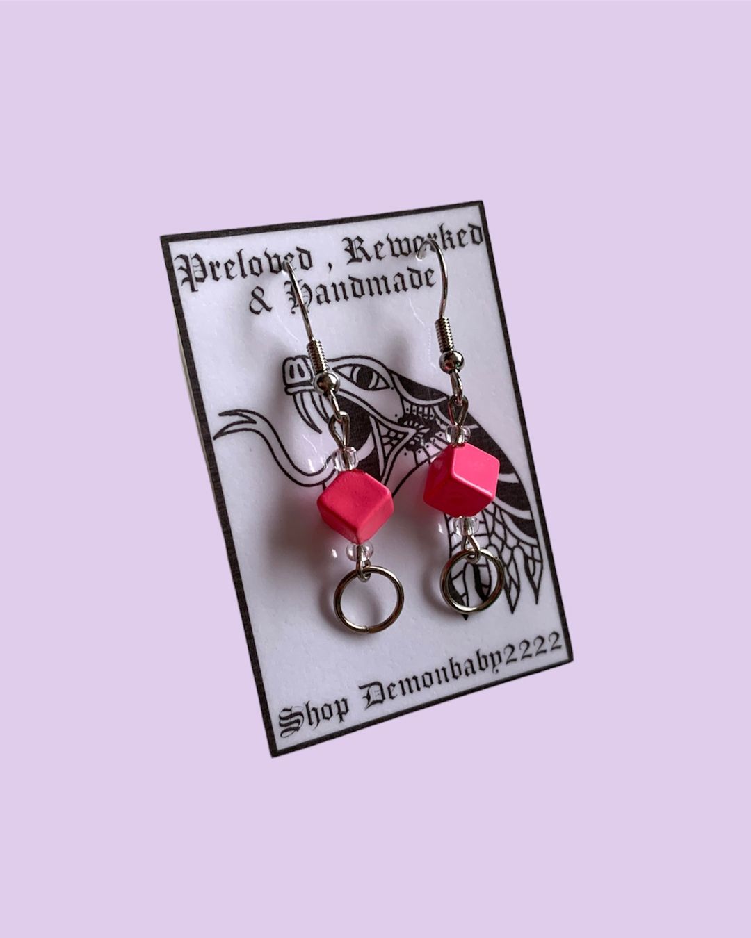 Orecchini pendenti & Orecchini a lobo: "Be there or be square" earrings – Nuovo e nell'imballaggio originale da Basel venduto da demonbaby2222
