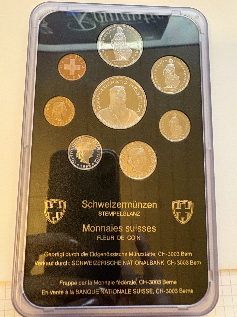 Alle Münzen: Swiss munze Sammlung 1995 – Gebraucht aus Murten von Tzaugg 3