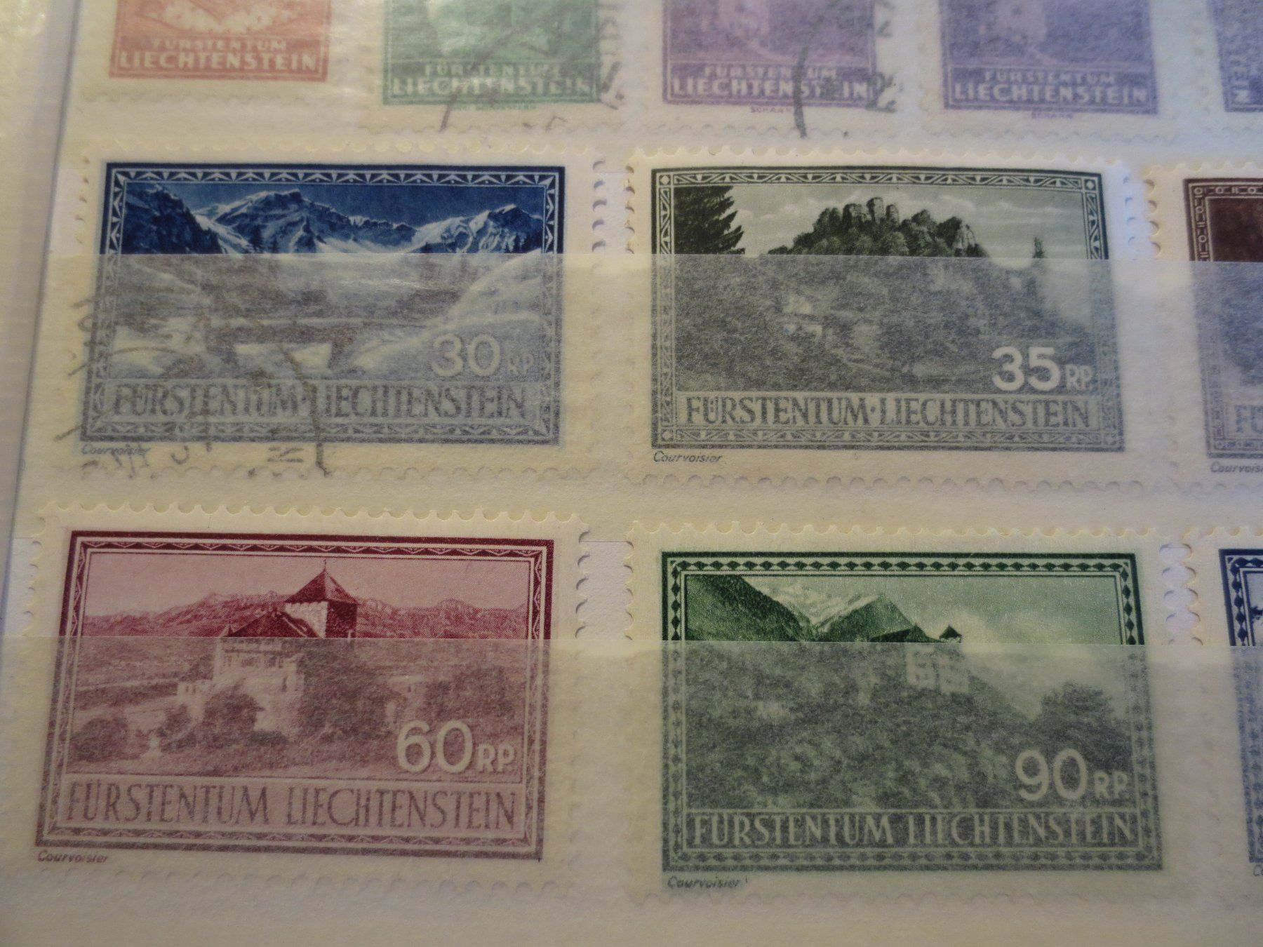 Tutti i francobolli: FL - Lot 1937 / 38. KW= Fr. 320.- #10/2 – Usato da Schöftland venduto da Topdeal4 7