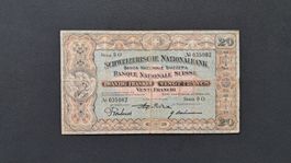 Schweiz 20 Franken 1927