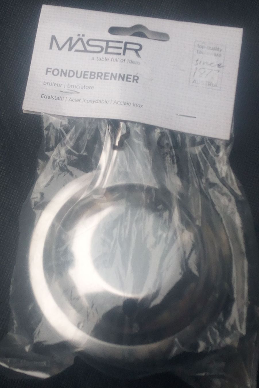 Elettrodomestici da cucina: Fonduebrenner, Edelstahl, Neu – Nuovo e nell'imballaggio originale da Luzern venduto da toenu23