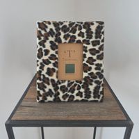 🐸 BILDERRAHMEN FELL KUNSTFELL LEOPARD