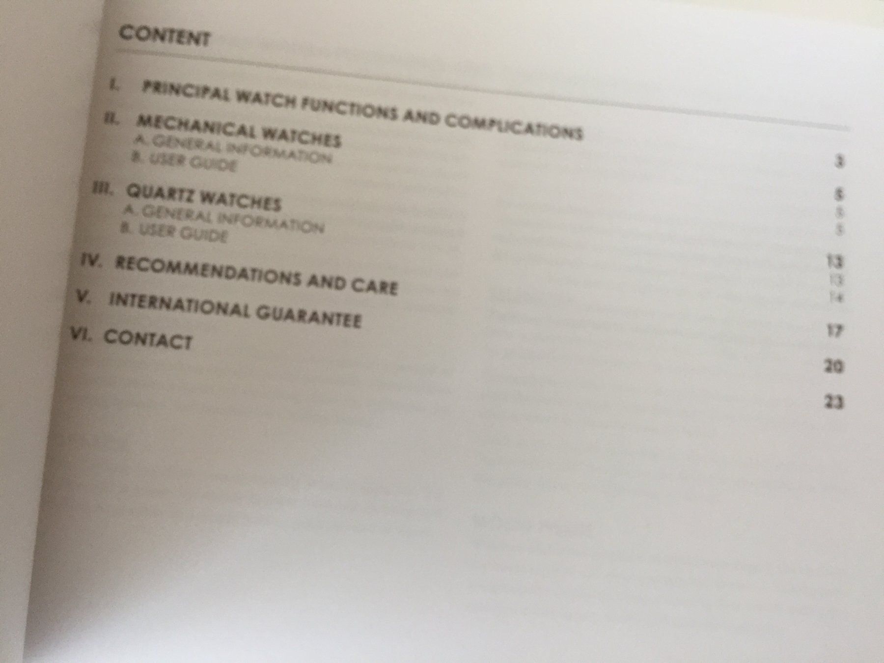 Documenti: BAUME & MERCIER - OPERATING INSTRUCTIONS – Nuovo (secondo la descrizione) da Epalinges venduto da dream-watch 6