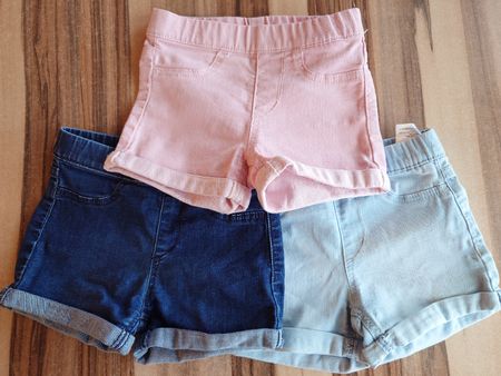 3er Set Mädchen Jeans Shorts, Grösse 98