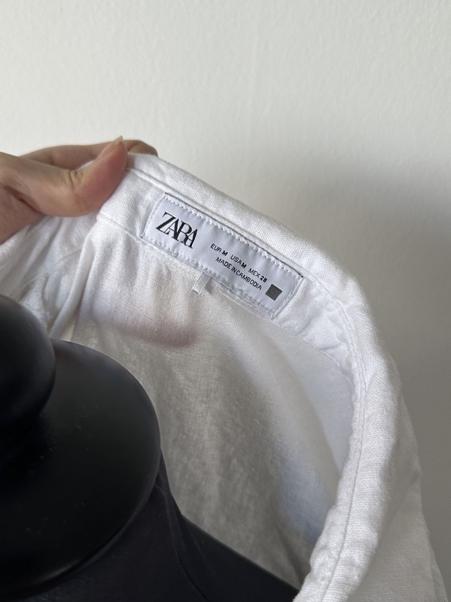 Zara Kleider: Blusen Hemdkleid weiss Grösse S mit Knöpfen – Gebraucht aus Wohlen AG von jes_9c79 3