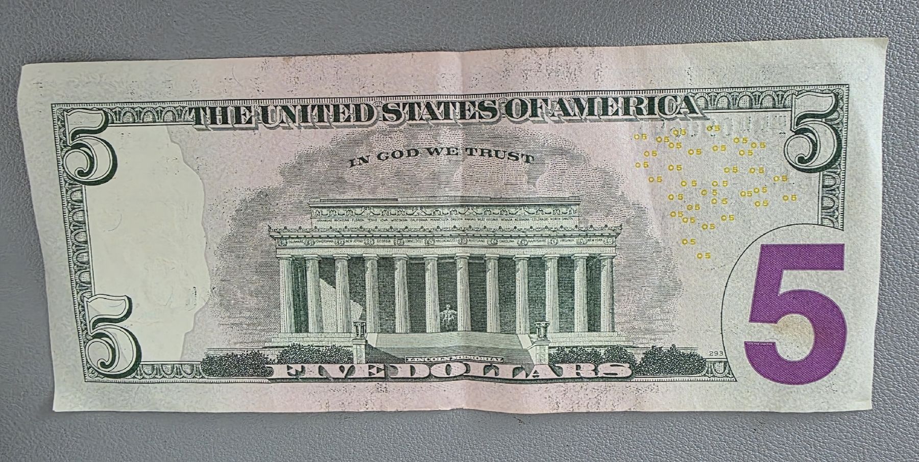 Banconote: 5 USA Dollar - Lincoln - Serie 2013 – Usato da Niederuzwil venduto da 262305 1
