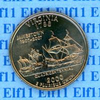 USD___0.25 2000P Virginia 1788 unz 1/4 Dollar
