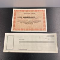 💥 RAR: alte INHABER NAMEN AKTIE WERTPAPIER Colcoa AG Zürich
