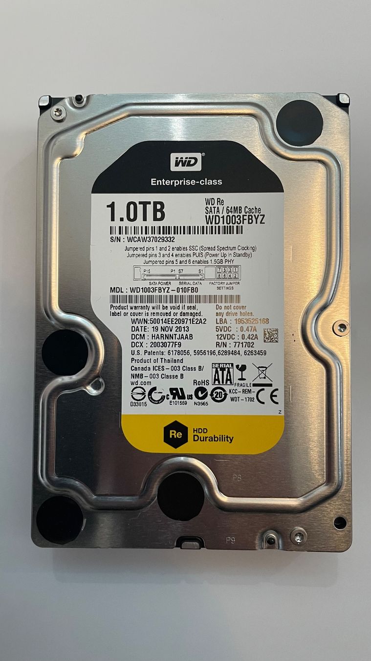 Western Digital Dischi rigidi: Disque dur 3.5" Western Digital 1TB – Usato da St-Cergue venduto da ybeuret