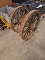 2 Antike Wagen Räder,Holzräder