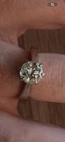 Solitär-Diamantring Weissgold Grösse 48 (50)