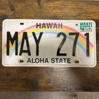🇺🇸 U.S. Autoschild - Hawaii MAY 271 - ORIGINAL