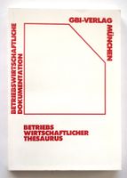 RAR Thesaurus GBI Betriebswirtschaft Katalogisierung Archiv