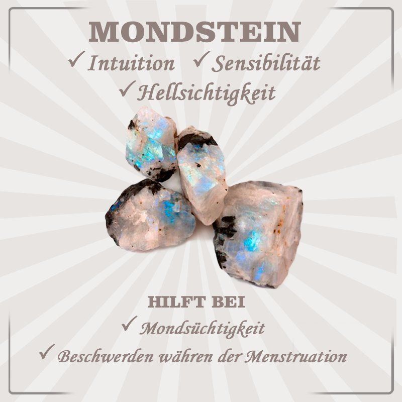 Catenine: Regenbogen Mondstein, Makramee Kette – Nuovo e nell'imballaggio originale da Zürich venduto da MEVAS-Schmuck 4