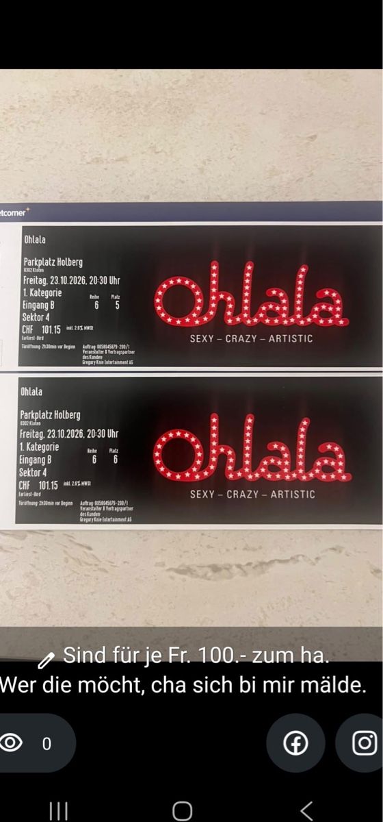 Biglietti: Ohlala Erotic Zirkus – Nuovo e nell'imballaggio originale da Frick venduto da Nuessi1