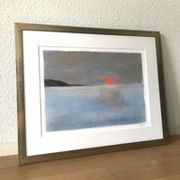 Landschaft See Moderne Kunst Acryl Impressionismus Bammert