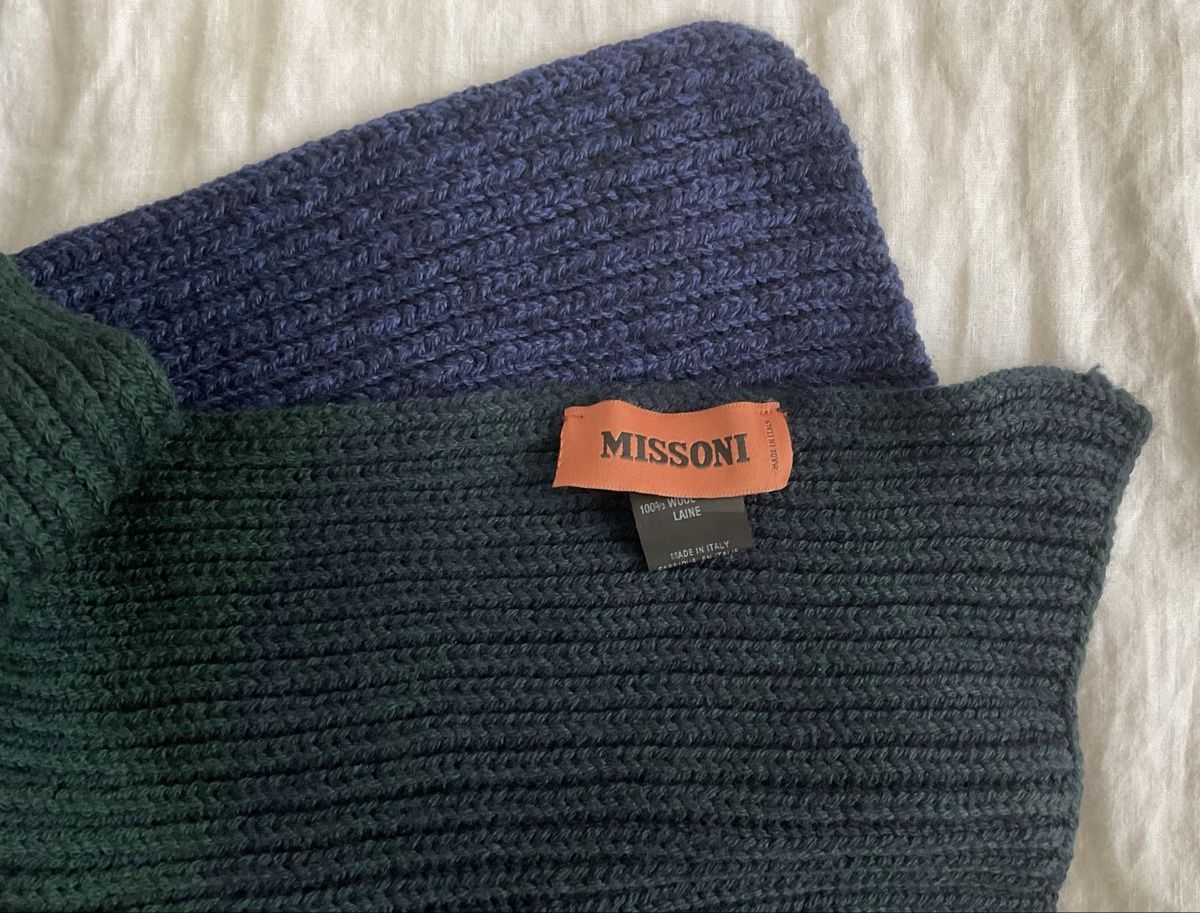 Missoni Foulard & Sciarpe: Missoni Schal, Degradée blau grün – Nuovo (secondo la descrizione) da Zürich venduto da -Panoptikum- 2