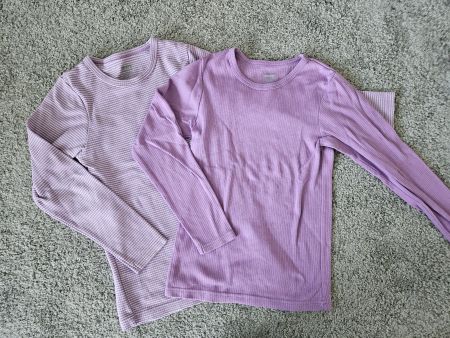 Langarmshirt Set Kids lila Gr. 146/152 gebra...