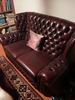 Chesterfield Ledersofa kapitoniert