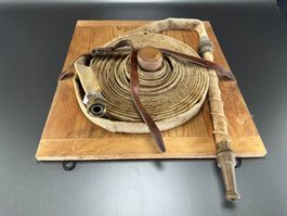 Antiker Feuerwehrschlauch, Strahlrohr Vintage, Messing