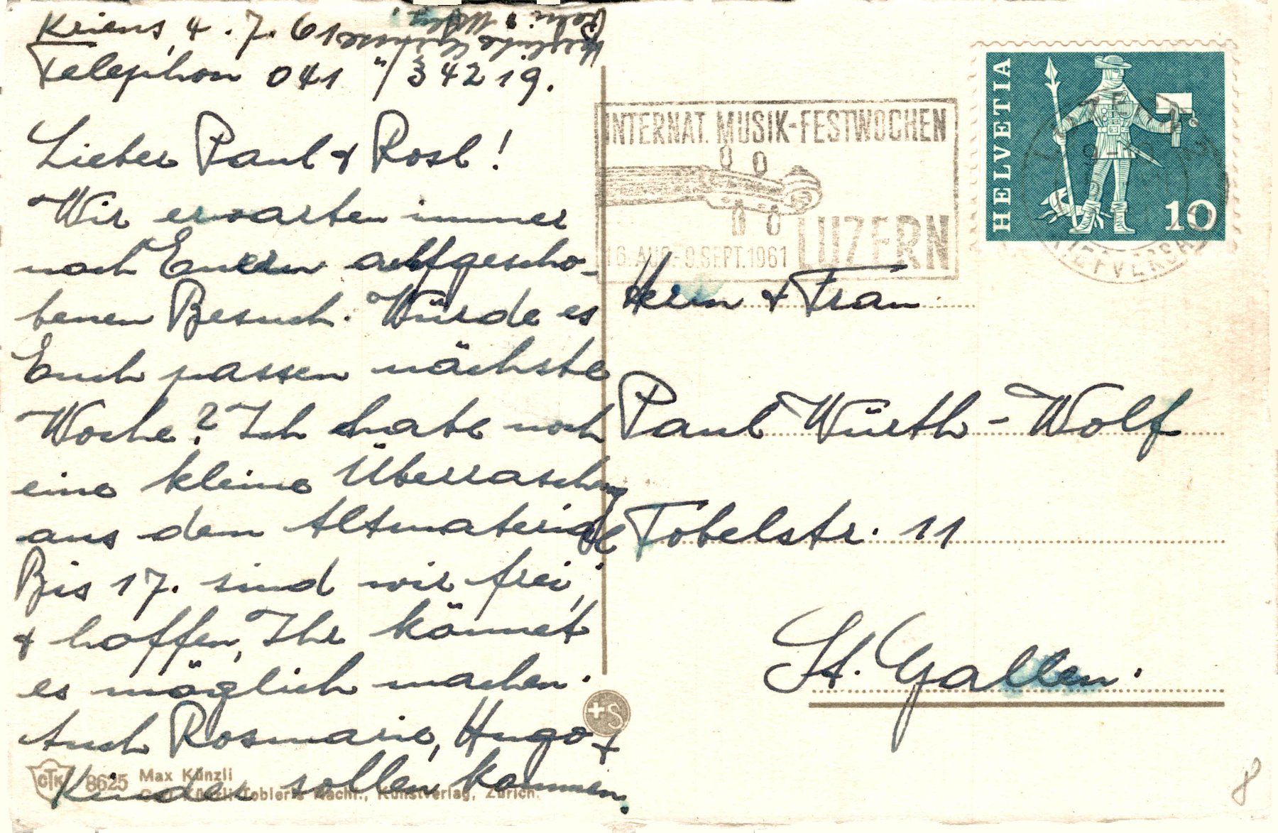 Cartoline postali: Brione presso Locarno – Usato da Bronschhofen venduto da Astore 1