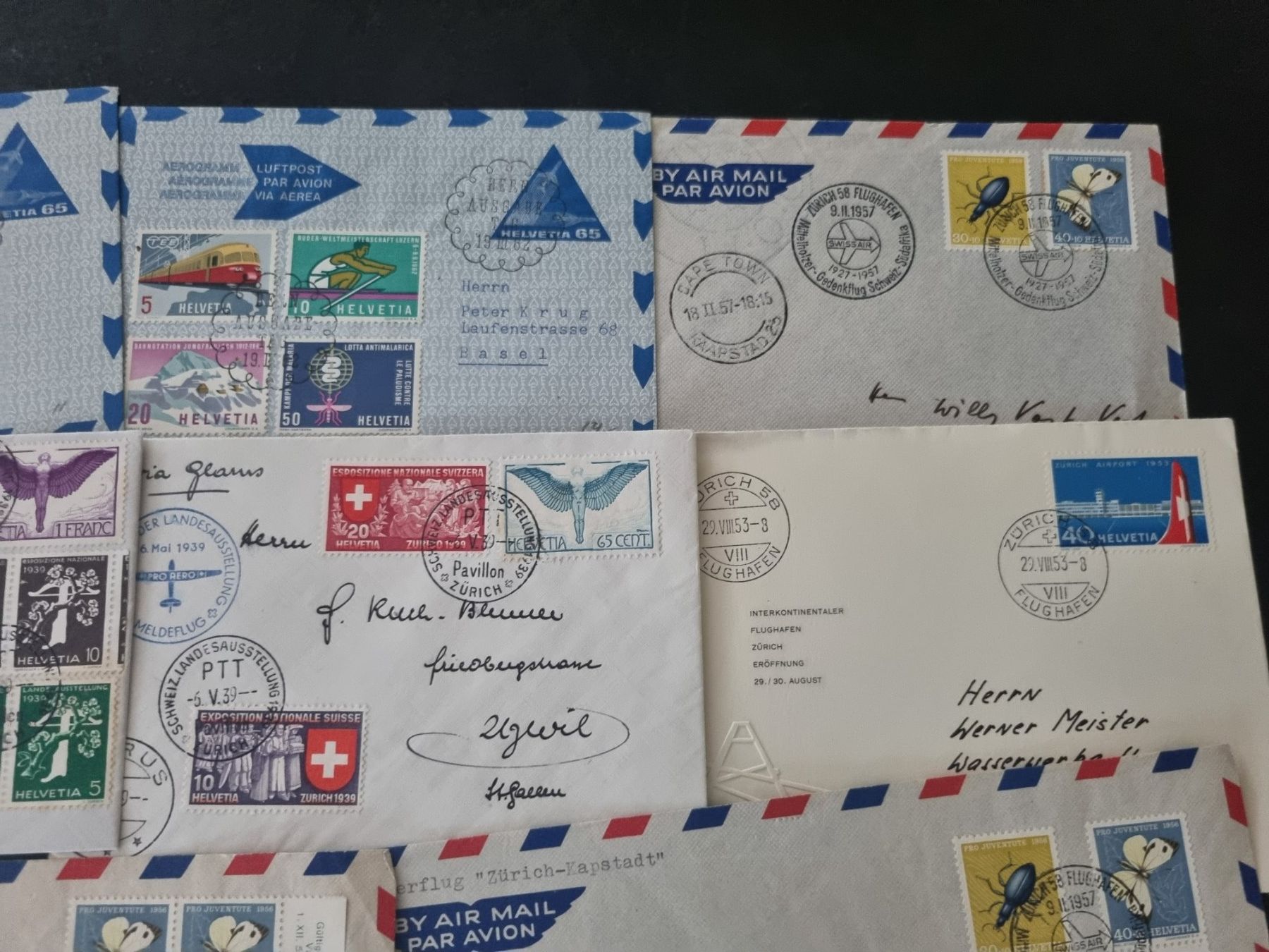 Tutti i francobolli: Lot mit 15 Briefe - CH Flugpost – Usato da Gümligen venduto da Geniusbuy 3