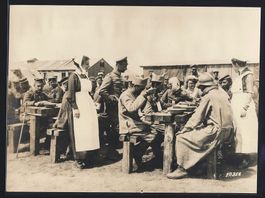 Fotografie Jussy, Verwundete deutsche un