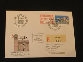 50 Jahre pro Aero Sonderflug 19.05.1988 Agno - Ginevra
