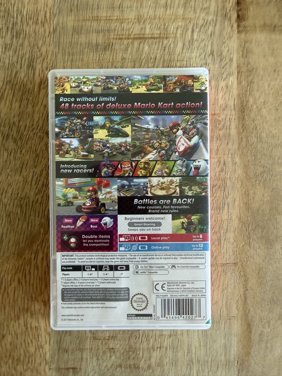 Nintendo Giochi: Mario Kart 8 Deluxe Nintendo Switch – Nuovo (secondo la descrizione) da Gibswil venduto da Oidus 2