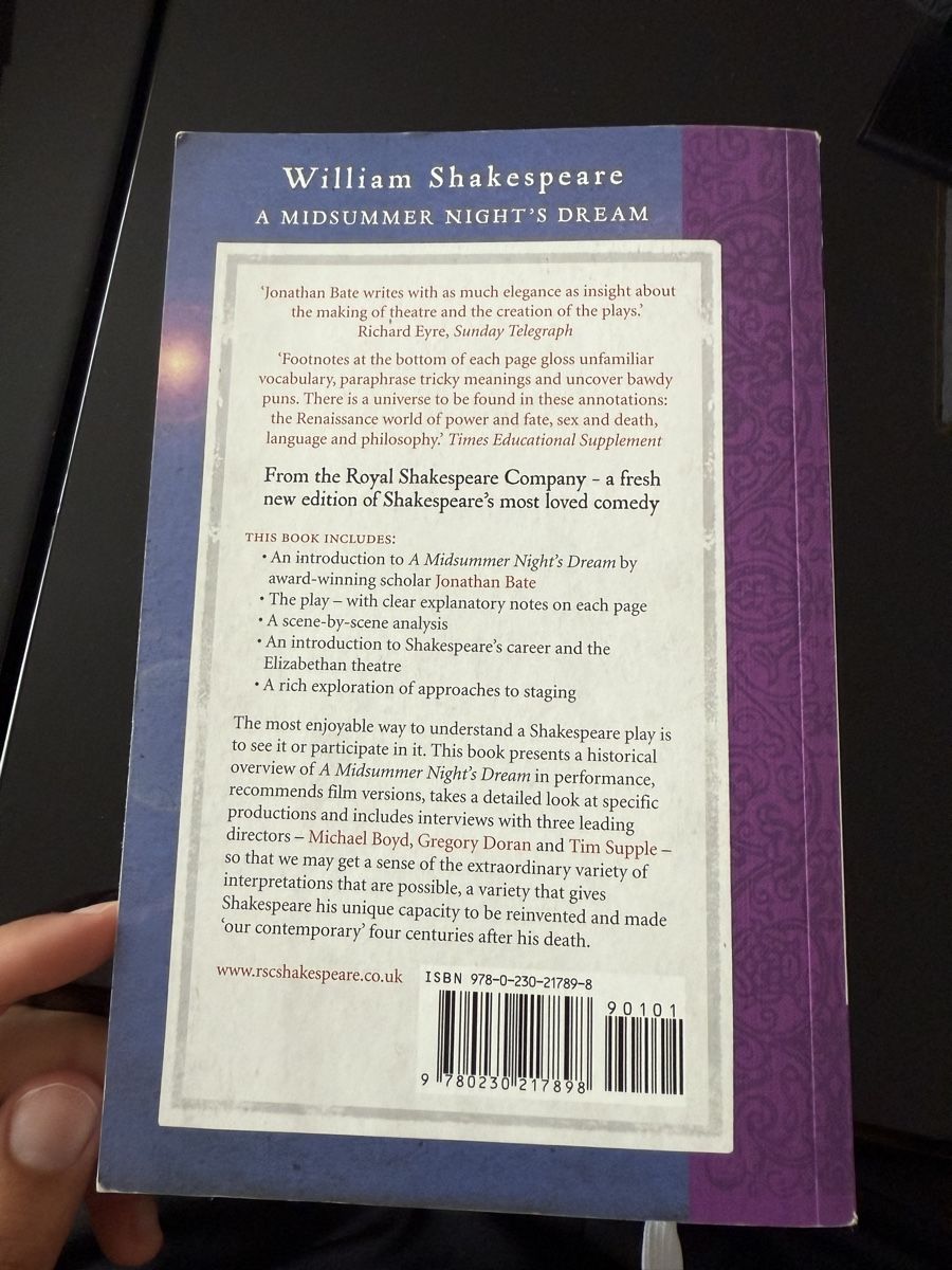 Libri: William Shakespeare: A Midsummer Night's Dream, neuwertig – Usato da Zürich venduto da estela22 2