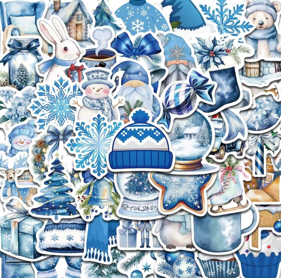 Sticker: 50 Aufkleber Sticker - blauer Winter – Nuovo e nell'imballaggio originale da Basel venduto da kun_2hnm