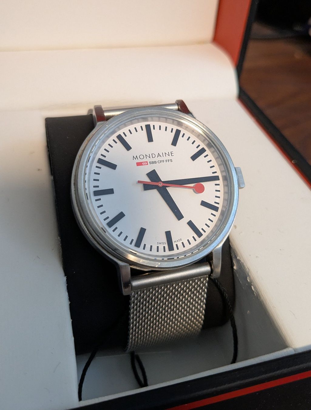 Mondaine Orologi: Mondaine Stop2Go 41mm – Usato da Zürich venduto da NotVATRegistered