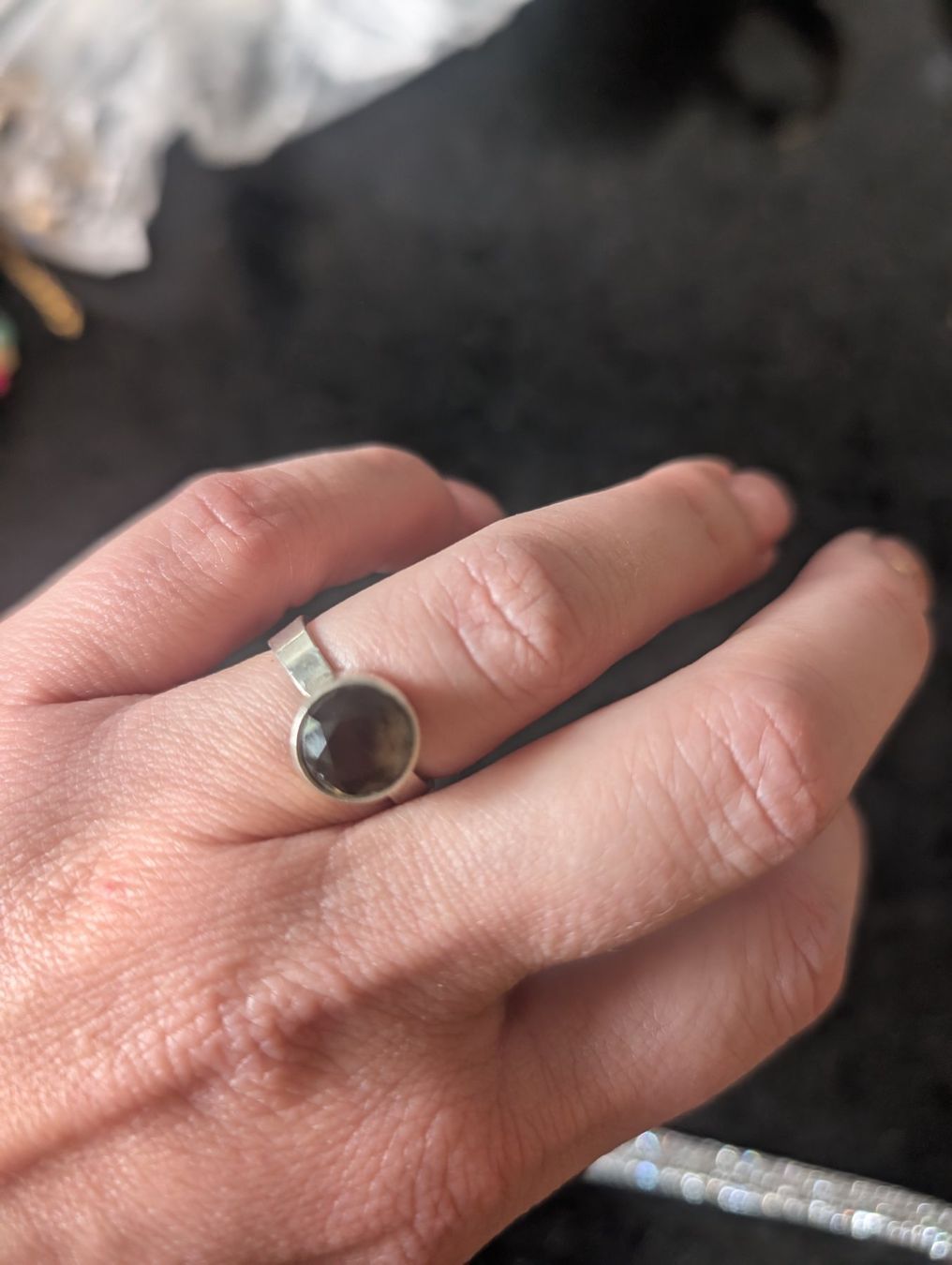 Ringe: Schöner Silberring Gr. 54 mit Rauchquarz – Gebraucht aus Zürich von mco_nd92 3
