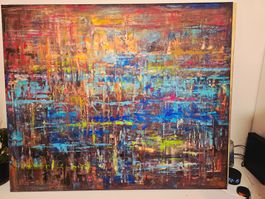 Originalgemälde auf Leinwand 100x120 cm, Unikat!!!