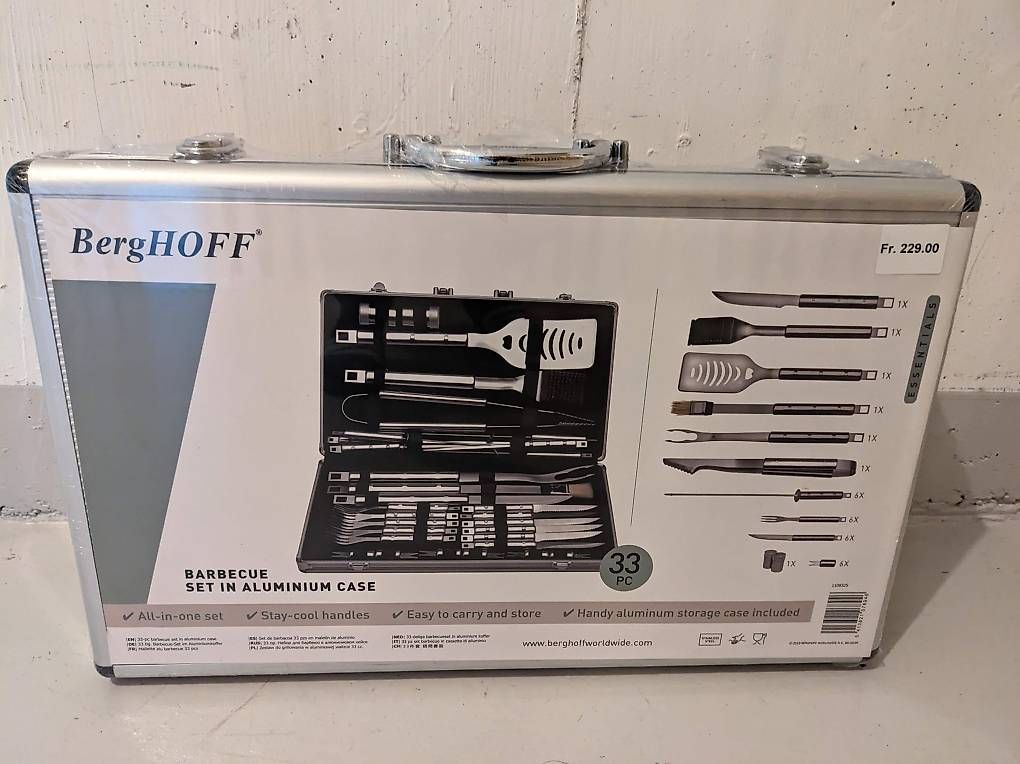 Bestecksets: Berghoff BBQ Grillset 33-teilig – Neu und originalverpackt aus Buchrain von haudiholu