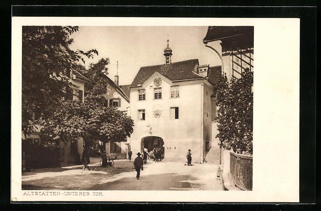 Cartoline postali: AK Altstätten, Unteres Tor – Usato da Berlin venduto da bartko-reher