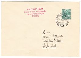 Lettre de Fleurier BPA A276 pur Hottwil le 15.VII.39