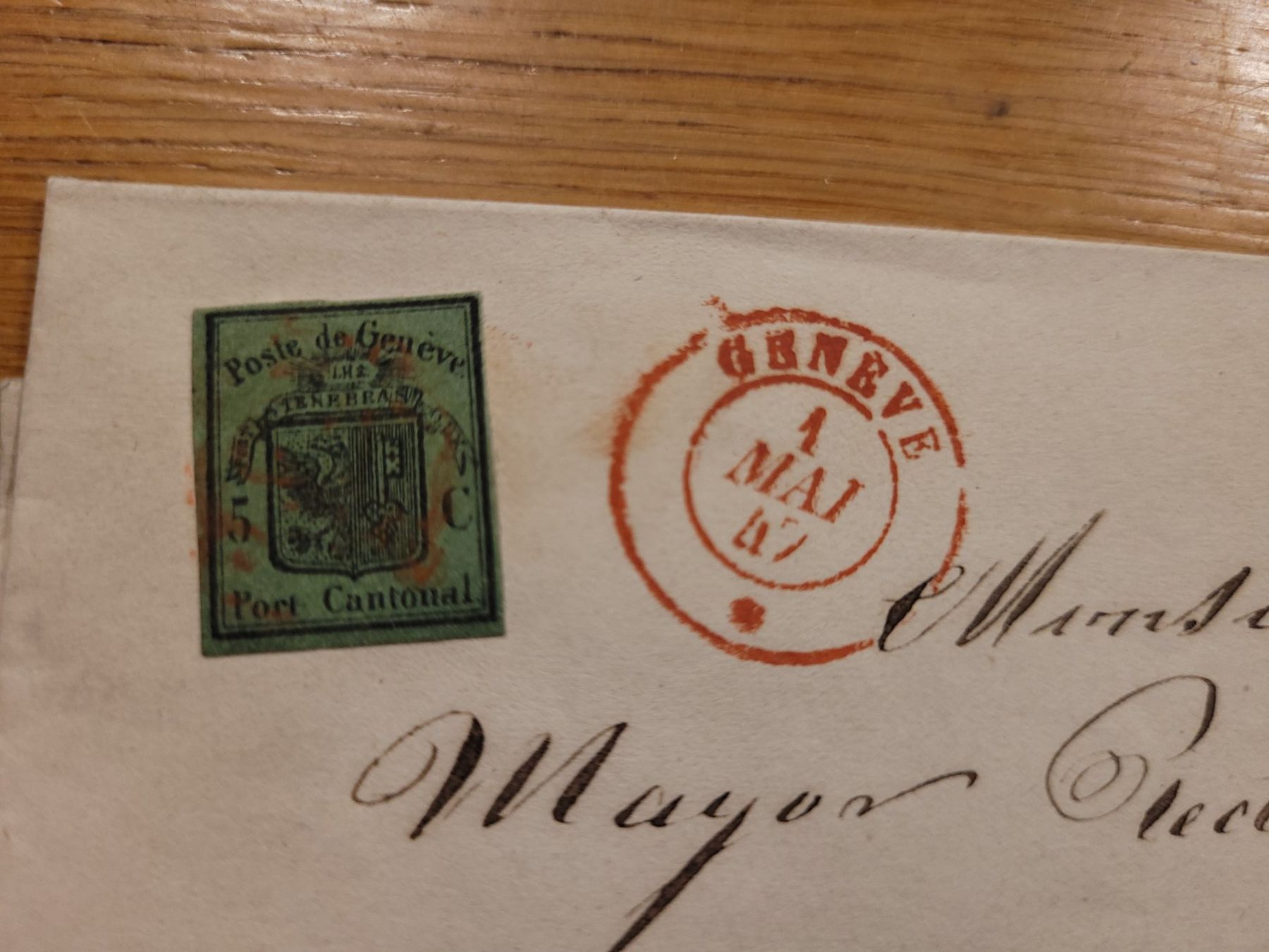 Tutti i francobolli: Peter Winter, fast typengenaue Ganzfälschung, auf Brief – Usato da Uesslingen venduto da WHALESTAMPS