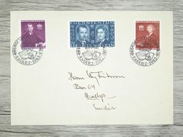 TR78 Enveloppe + Timbre Liechtenstein 1943